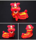 Cultural Art Chinese Traditional Miniature Lion Dance Handicraft Car Decorative 9.5 x 5 x 9.5 cm 8 Colours Left/Right