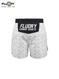 FLUORY MMA-C197 MUAY THAI BOXING MMA SHORTS UNISEX JUNIOR & ADULT XS-XXXL BLACK