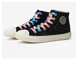 FEIYUE Retro High Top Canvas Sneakers Size 35-44 Unisex 2 Colours