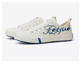FEIYUE DAFA Classic Low Top Canvas Shoes Size 34-44 Unisex White