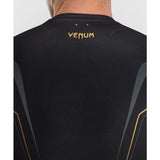 Venum-06296-126 Streamline Short Sleeve Rashguard Size M-XL Black Gold