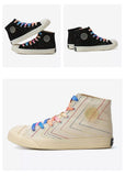 FEIYUE Retro High Top Canvas Sneakers Size 35-44 Unisex 2 Colours