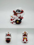 Cultural Art Chinese Traditional Miniature Lion Dance Handicraft Car Decorative 8.5 x 5.5 x 4 cm 9 Colours