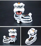 Cultural Art Chinese Traditional Miniature Lion Dance Handicraft Car Decorative 9.5 x 5 x 9.5 cm 8 Colours Left/Right