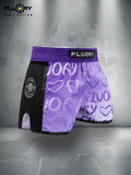 FLUORY MTSF152 MUAY THAI BOXING SHORTS XS-XXXL UNISEX JUNIOR & ADULT PURPLE