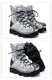 Motorcycle Biker Rock Punk Gothic Boots FWMB015 Cowhide Leather Size 37-50 3 Colours
