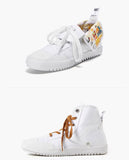 FEIYUE dritte Ausgabe Turnschuhe Segeltuchschuhe Brettschuhe Trend weiße Schuhe 8182 Größe 34-39 Weiblich Jugend Erwachsene 2 Farben Sohle-Rosa / Braun-Gold 