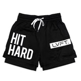 LVFT HIT HARD Sport Boxing Gym Quick-Dry Compression Training Shorts Trunks M-4XL Adult 5 Colours