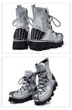 Motorcycle Biker Rock Punk Gothic Boots FWMB015 Cowhide Leather Size 37-50 3 Colours