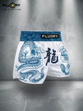 FLUORY MTSF153 MUAY THAI BOXING SHORTS XS-XXXL UNISEX JUNIOR & ADULT BLUE