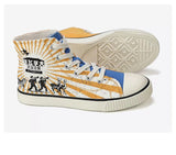 FEIYUE Retro Since 1958 High Top Canvas Sneakers Size 35-44 Unisex