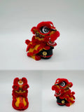 Cultural Art Chinese Traditional Miniature Lion Dance Handicraft Car Decorative 8.5 x 5.5 x 4 cm 9 Colours
