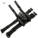 Airsoft Tactical Military Right Drop-Leg Thigh Holster Pistol & Magazine Carrier G17/1911/M9/P226/USP available