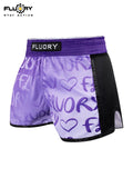 FLUORY MTSF152 MUAY THAI BOXING SHORTS XS-XXXL UNISEX JUNIOR & ADULT PURPLE