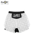 FLUORY MMA-C197 MUAY THAI BOXING MMA SHORTS UNISEX JUNIOR & ADULT XS-XXXL BLACK