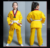 Taekwondo TKD Training Uniform Suits Adult & Junior XXXS-XXXL 6 Colours