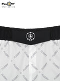 FLUORY MMA-C197 MUAY THAI BOXING MMA SHORTS UNISEX JUNIOR & ADULT XS-XXXL BLACK