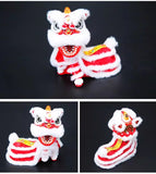 Cultural Art Chinese Traditional Miniature Lion Dance Handicraft Car Decorative 9.5 x 5 x 9.5 cm 8 Colours Left/Right