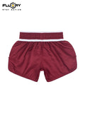 FLUORY MTS-C1197  MUAY THAI BOXING SHORTS XS-XXXL UNISEX JUNIOR & ADULT RED