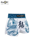FLUORY MTSF153 MUAY THAI BOXING SHORTS XS-XXXL UNISEX JUNIOR & ADULT BLUE