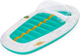 Vacation Inflatable Yacht Lounge Inflatable Pool & Water Float with Air Pump 216 x 117 cm