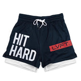 LVFT HIT HARD Sport Boxing Gym Quick-Dry Compression Training Shorts Trunks M-4XL Adult 5 Colours