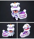 Cultural Art Chinese Traditional Miniature Lion Dance Handicraft Car Decorative 9.5 x 5 x 9.5 cm 8 Colours Left/Right