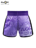 FLUORY MTSF152 MUAY THAI BOXING SHORTS XS-XXXL UNISEX JUNIOR & ADULT PURPLE