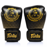 FAIRTEX X RAJADAMNERN PREMIUM MUAY THAI BOXING GLOVES BGV-Rajadamnern 10/12 oz Black Gold