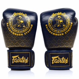 Fairtex BGV6 Stilvolle, abgewinkelte Muay-Thai-Boxhandschuhe, 227–473 g, Schwarz