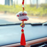 Cultural Art Chinese Traditional Miniature Lion Dance Handicraft Car Hanging Ornament Decorative 9 Colours
