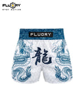FLUORY MTSF153 MUAY THAI BOXING SHORTS XS-XXXL UNISEX JUNIOR & ADULT BLUE