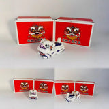 Cultural Art Chinese Traditional Miniature Lion Dance Handicraft Car Decorative 4.5 x 4.5 x 9 cm 4 Colours
