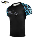FLUORY RGF11 MMA MUAY THAI BOXING RASHGUARD COMPRESSION T-SHIRT S-XXXL 4 Colours