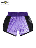 FLUORY MTSF152 MUAY THAI BOXING SHORTS XS-XXXL UNISEX JUNIOR & ADULT PURPLE