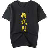 Jing Wu Men Wushu Martial Art Kung Fu Training T-Shirt Cotton Junior & Adult Size S-3XL/110-150 3 Colours