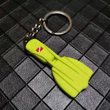 Mini Scuba Flipper Fin Keyrings Gifts 5 Colours