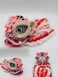 Cultural Art Chinese Traditional Miniature Lion Dance Handicraft Car Decorative 20 x 6.5 x 9.5 cm 6 Colours