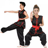 Traditional Martial Art Kung Fu Wushu Nanquan Uniform Suit Size 120-180cm Unisex Black