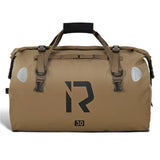 RIDEIRON 30L Large Capacity Motorcycle Travel Dry Bag Tail Bag 500D PVC Brown