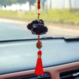 Cultural Art Chinese Traditional Miniature Lion Dance Handicraft Car Hanging Ornament Decorative 9 Colours