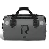 RIDEIRON 30L Large Capacity Motorcycle Travel Dry Bag Tail Bag 500D PVC Grey