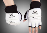 TEEWOO WT Approved TKD Taekwondo Fight Gloves Unisex Size XXS-XXL Black White
