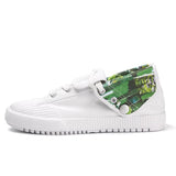 FEIYUE dritte Ausgabe Turnschuhe Segeltuchschuhe Brettschuhe Trend weiße Schuhe 8182 Größe 34-39 Weiblich Jugend Erwachsene 2 Farben Sohle-Rosa / Braun-Gold 