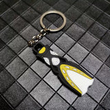 Mini Scuba Flipper Fin Keyrings Gifts 4 Colours