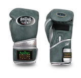 No Boxing No Life GEL Enforced Layer D30 Boxing Gloves Velcro closure Microfiber 10-16 oz Green