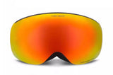 High Experience Snowboarding Ski Outdoor Protection UV Protection Anti-fog Magnetic Goggles Adult Unisex Red Palm Strap