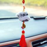 Cultural Art Chinese Traditional Miniature Lion Dance Handicraft Car Hanging Ornament Decorative 9 Colours