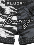 FLUORY MTSF115 MUAY THAI BOXSHORTS XS-XXXL Rot Gelb UNISEX JUNIOR &amp; ERWACHSENE