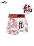 FLUORY MTSF115 MUAY THAI BOXSHORTS XS-XXXL Rot Gelb UNISEX JUNIOR &amp; ERWACHSENE